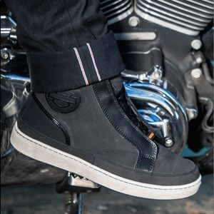Harley Davidson Size 7 Black Vardon Waterproof Motorcycle Riding Boots Orig $160